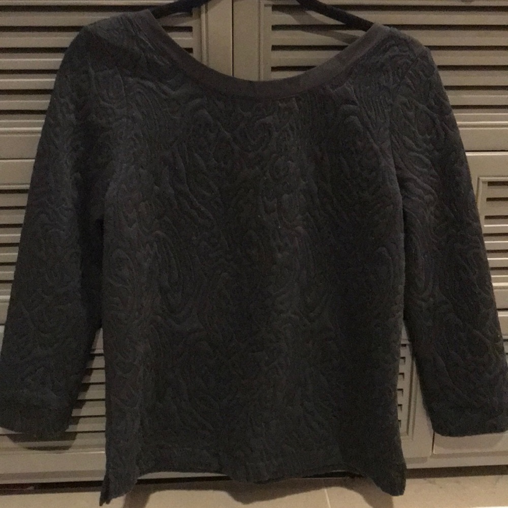 Banana republic scoop back textured top